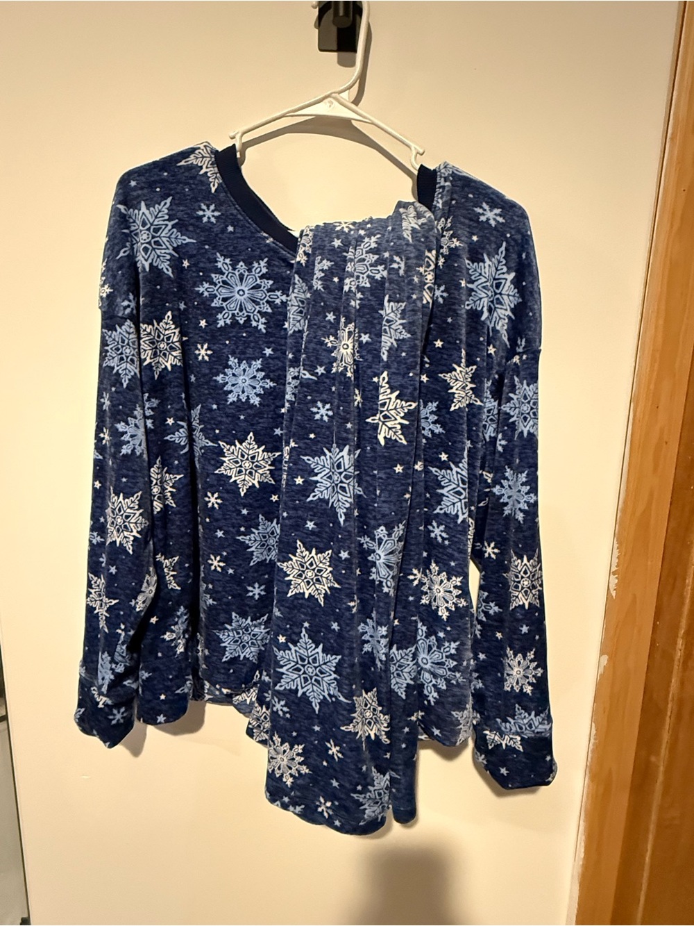 Nautica PJ Set Navy Blue Snowflake Pajama
